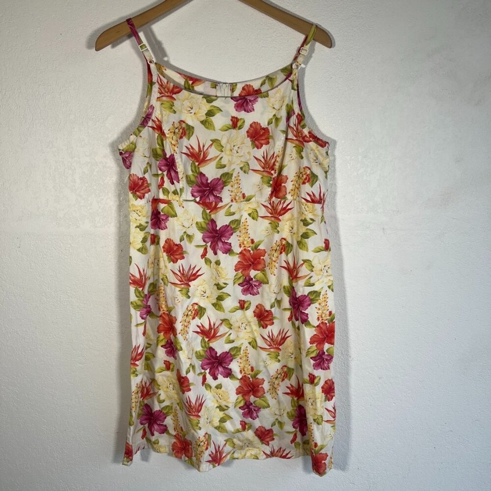 Hilo Hattie hawaiian flowered dress size L large